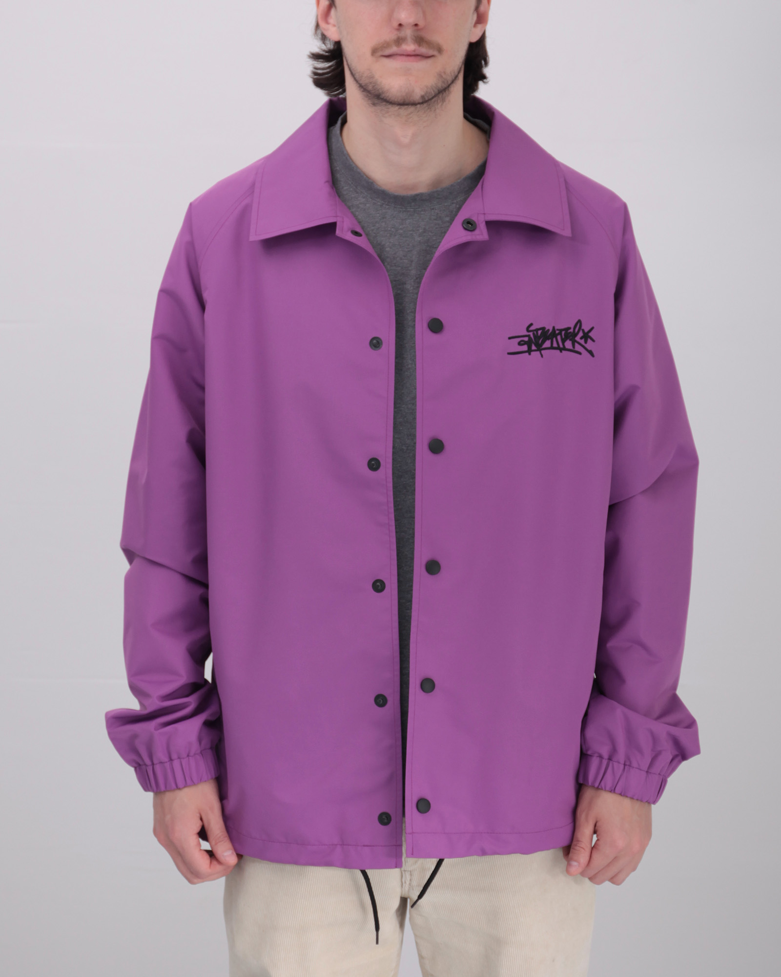 coach jacket purple