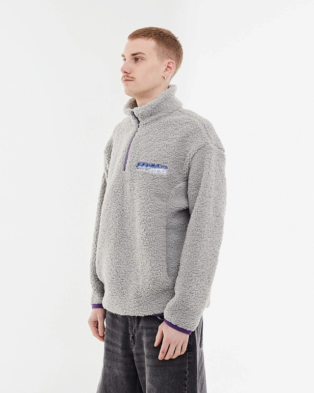 wata Толстовка Anteater x Pravda, артикул Pravda-Zip-SHERPA-Light-Grey